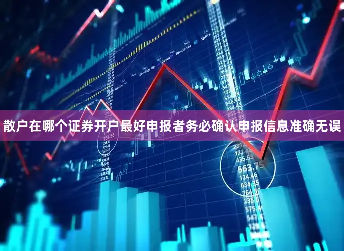 散户在哪个证券开户最好申报者务必确认申报信息准确无误